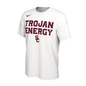 USC Trojans Men's Nike White Trojan Energy Bench T-Shirt